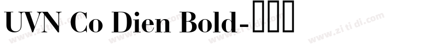 UVN Co Dien Bold字体转换